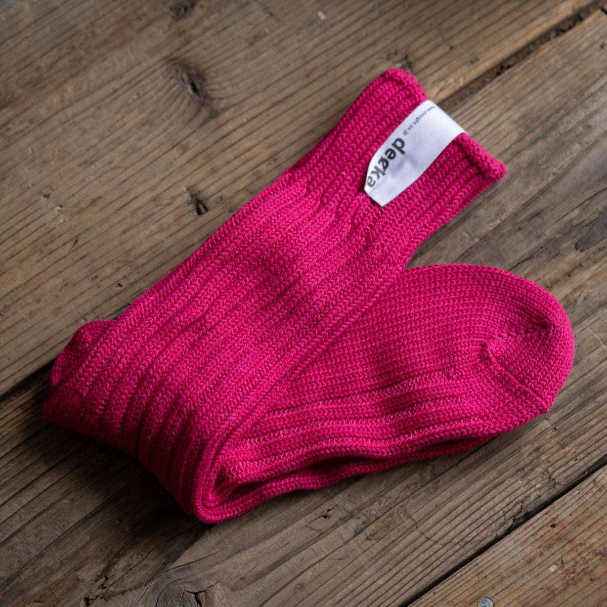 Decka heavy weight plain socks (Pink) - Arbitro