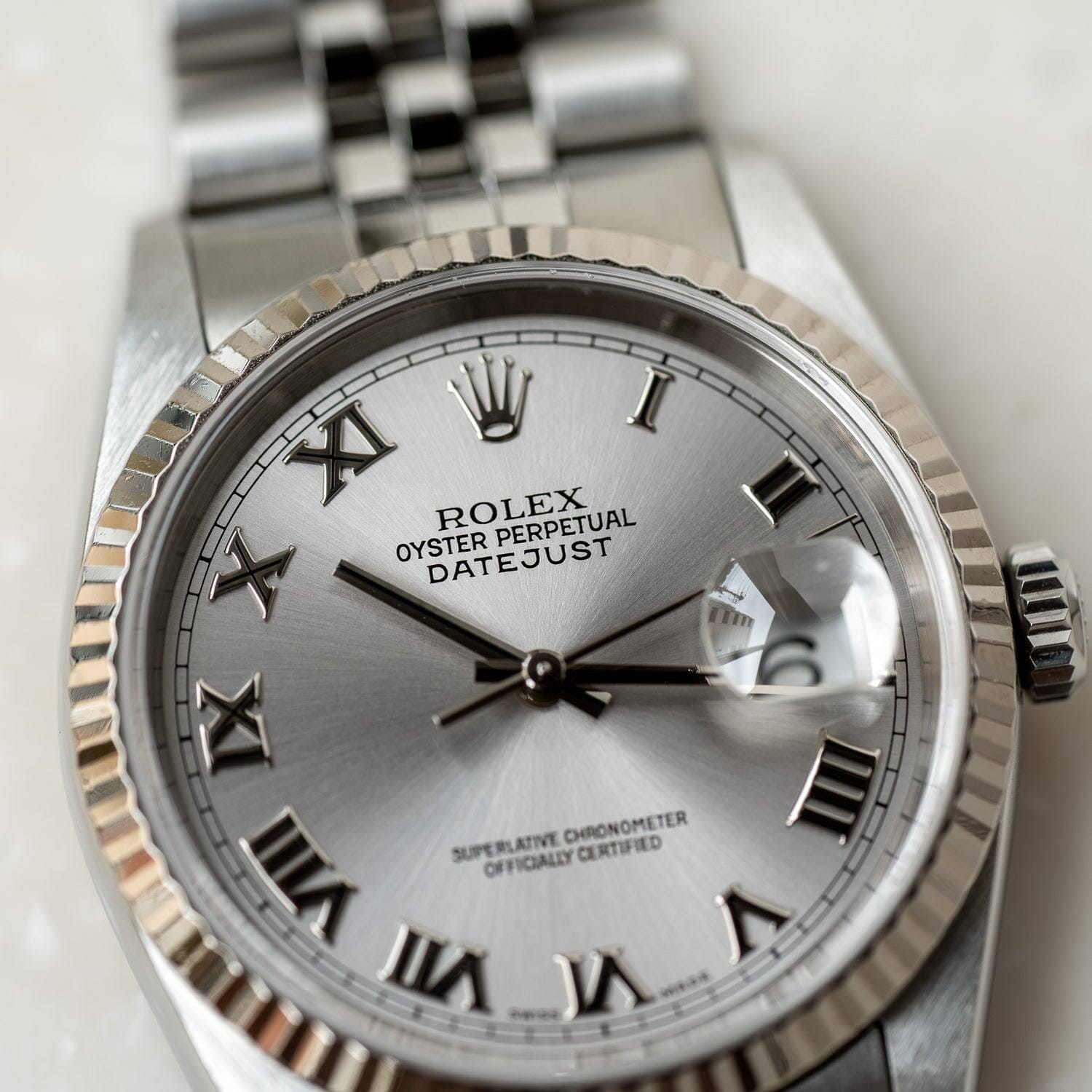 ROLEX デイトジャスト 16234 シルバー文字盤 L番 OH磨済 - 時計