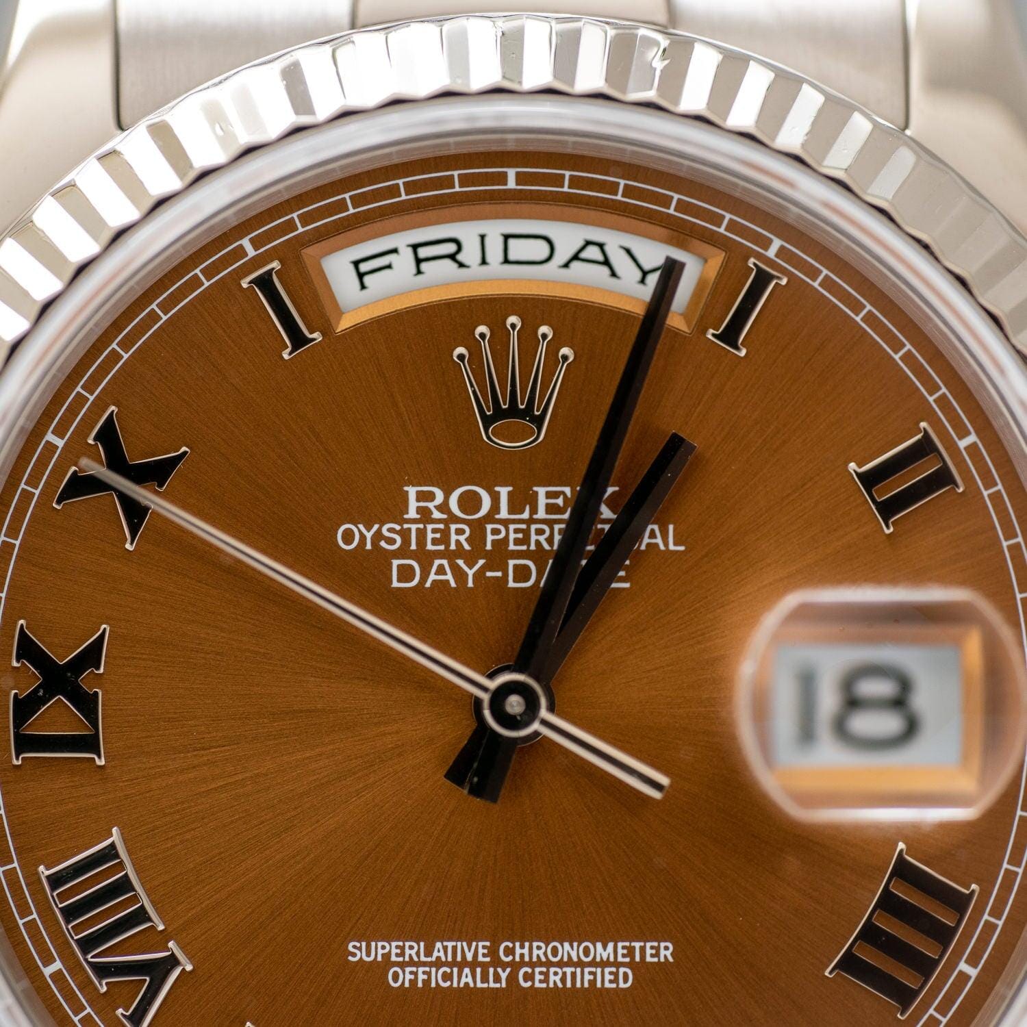 ロレックス デイデイト 118239 WG ハバナブラウン / ROLEX Day-Date 118239 Havana Dial | ARBITRO