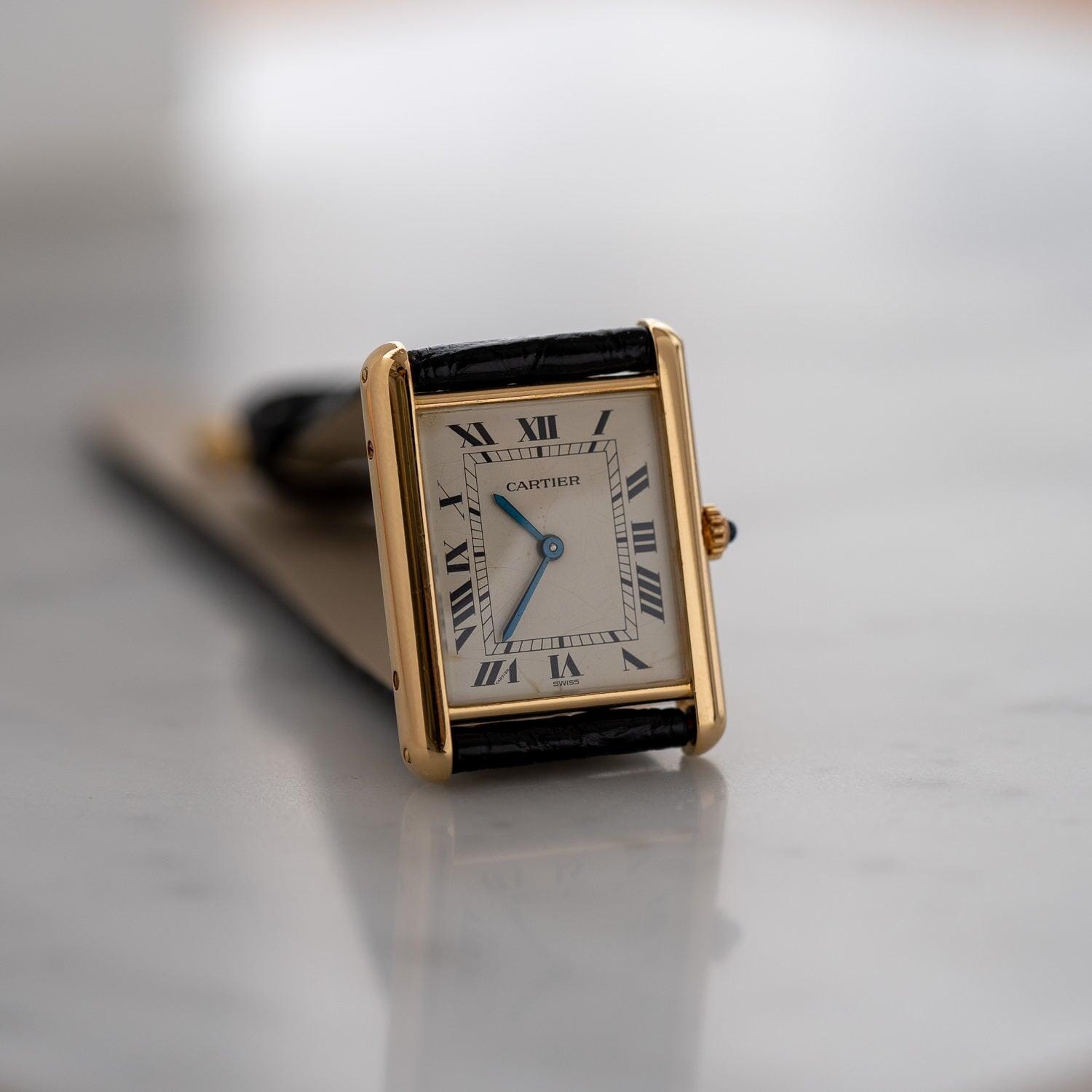 タンク ルイ カルティエ LM QZ / CARTIER Tank Louis Cartier LM 1980s | ARBITRO